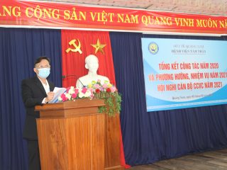 Bệnh viện Tâm thần Quảng Nam tổ chức Hội nghị tổng kết công tác năm 2020, phương hướng, nhiệm vụ năm 2021 và Hội nghị viên chức, người lao động năm 2021