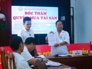 Bệnh viện Tâm thần Quảng Nam tổ chức bốc thăm quyền mua tài sản